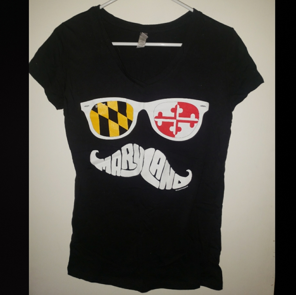 2 for $25 ‼️ NWOT Route One Apparel Ladies Fitted Tee - MD Maryland Design Large